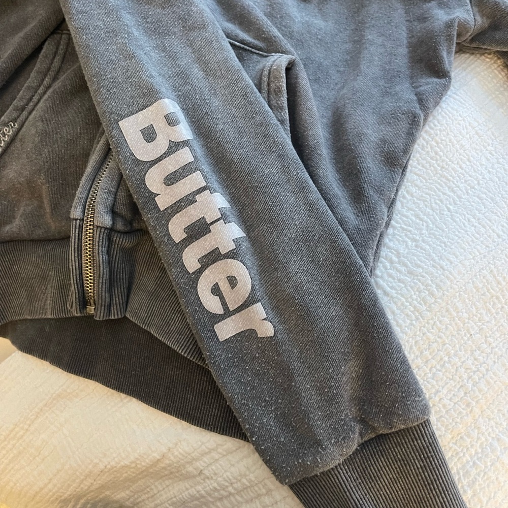 Butter Zip Up Sweatshirt